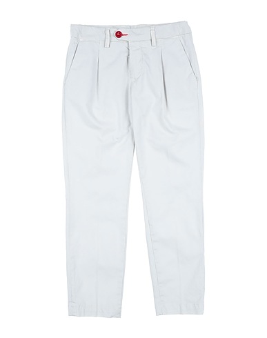 BARONIO Casual trouser Light grey 95% Cotton, 5% Elastane