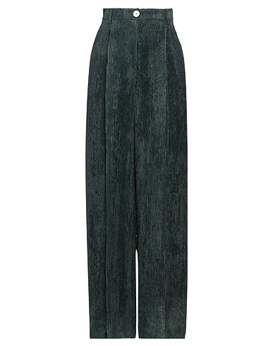 ALYSI Casual trouser CRÈME Dark green 100% Viscose