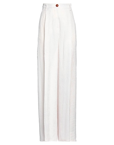 ALYSI Pantalone CRÈME Off white 100% Viscosa