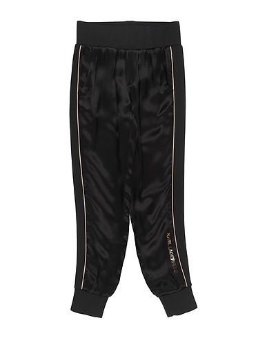 KARL LAGERFELD Pantalone Nero 100% Viscosa, Poliestere, Elastan