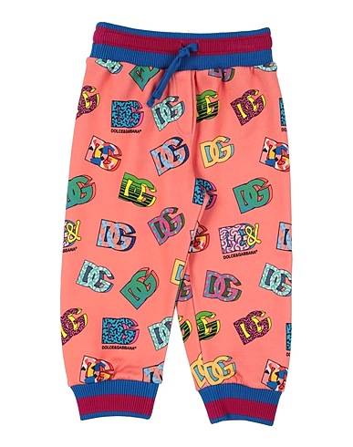 DOLCE&GABBANA Casual pants Salmon pink 96% Cotton, 4% Elastane