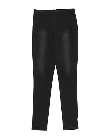 LIU •JO Denim pants Black 66% Cotton, 33% Polyester, 1% Elastane