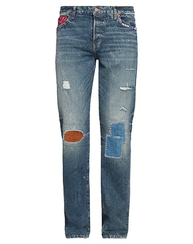 COÛT DE LA LIBERTÉ Denim pants Blue 98% Cotton, 2% Elastane