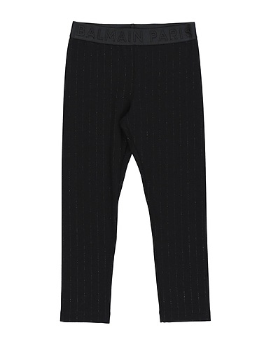 BALMAIN Leggings Black 71% Viscose, 24% Polyamide, 5% Elastane