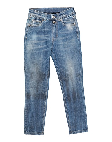 PLEASE Denim trousers Blue 98% Cotton, 2% Elastane