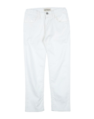 ROŸ ROGER'S Casual trouser White 64% Cotton, 32% Lyocell, 4% Elastane