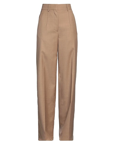 BURBERRY Casual trouser Khaki 100% Wool, Cupro, Elastane