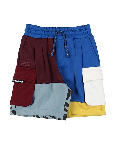DOLCE&GABBANA Shorts & Bermuda Blue 100% Cotton, Acetate, Viscose, Polyester