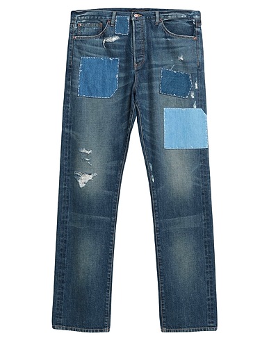 COÛT DE LA LIBERTÉ Denim trousers Blue 100% Cotton