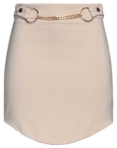 ALMA SANCHEZ Minigonna Beige 95% Poliestere, 5% Elastan