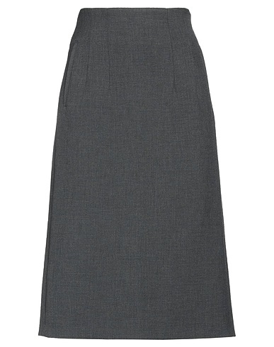 PESERICO Gonna midi Piombo 64% Poliestere, 27% Viscosa, 6% Cotone, 3% Elastan