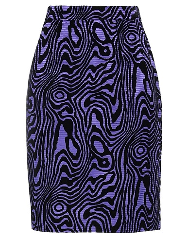 MOSCHINO Mini skirt Purple 78% Cotton, 22% Viscose