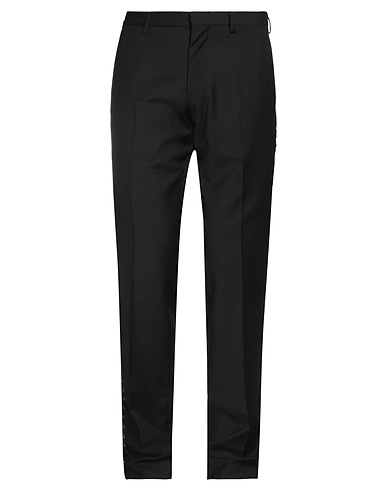 JOHN RICHMOND Casual trouser Black 98% Virgin Wool, 2% Elastane