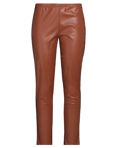 MARIA BELLENTANI Leggings Brown 67% Viscose, 28% Polyamide, 5% Elastane