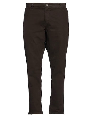 RE_HASH Casual trouser Dark brown 98% Cotton, 2% Elastane