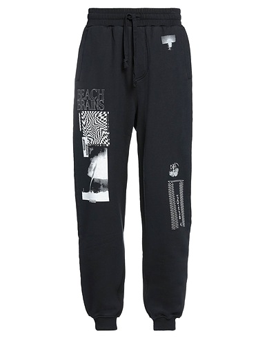 BEACH BRAINS Casual trouser Black 100% Cotton