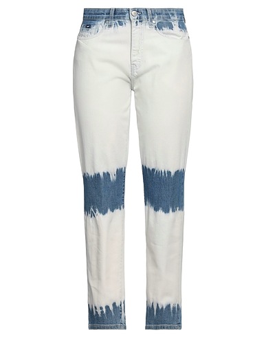 GAS Denim pants White 98% Cotton, 2% Elastane