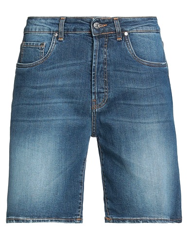 LIU •JO MAN Denim shorts Blue 98% Cotton, 2% Elastane