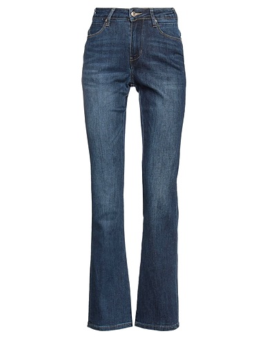 TAKE-TWO Denim pants Blue 70% Cotton, 25% Polyester, 3% Viscose, 2% Elastane