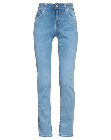 REPLAY Denim trousers Blue 71% Cotton, 24% Polyester, 5% Elastane