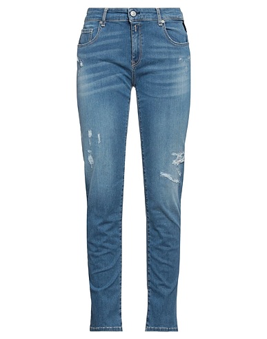 REPLAY Denim trousers Blue 72% Cotton, 23% Polyester, 5% Elastane