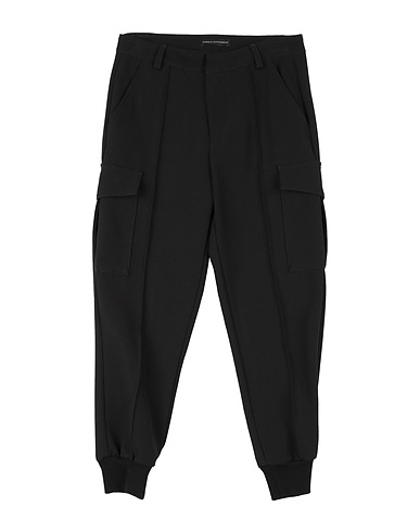 DANIELE ALESSANDRINI Casual trouser Black 95% Polyester, 5% Elastane
