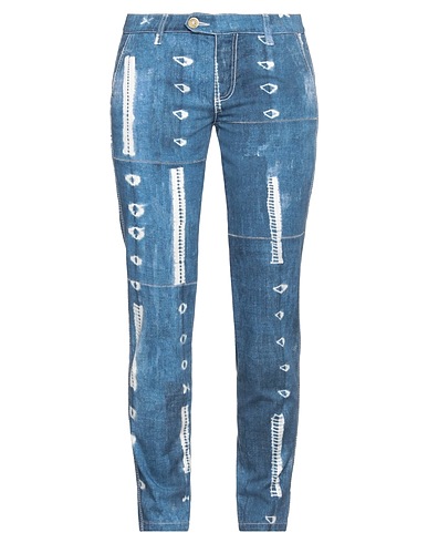 ERMANNO SCERVINO Denim trousers Blue 100% Cotton
