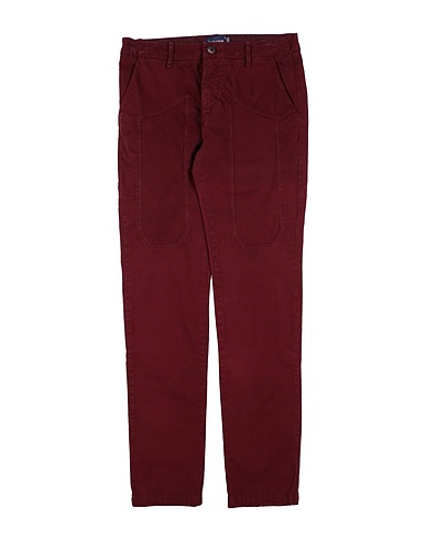 JECKERSON Casual pants Chocolate brown 98% Cotton, 2% Elastane