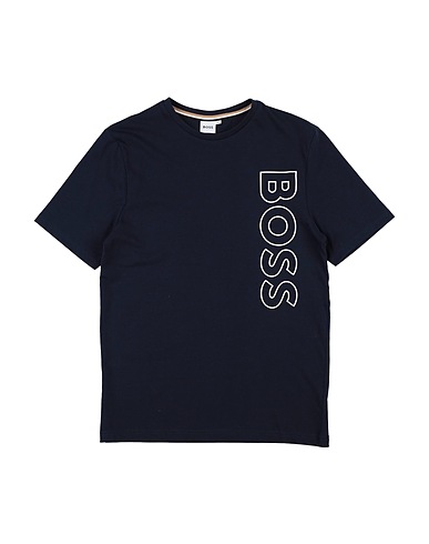 BOSS T-shirt Midnight blue 100% Cotton, Elastane