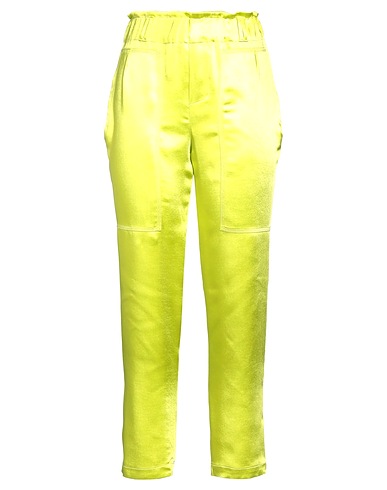 ALICE MILLER Casual trouser Lime green 91% Polyester, 9% Elastane