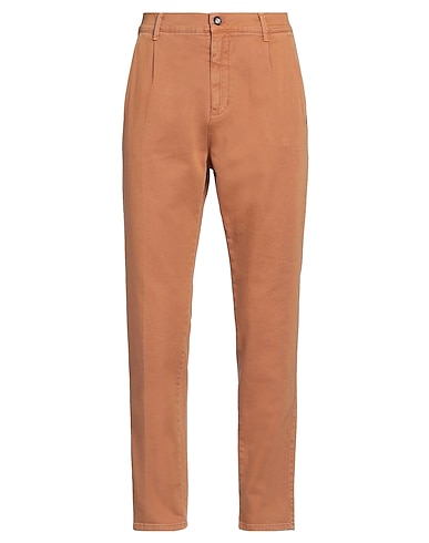 TAKE-TWO Casual trouser Camel 98% Cotton, 2% Elastane