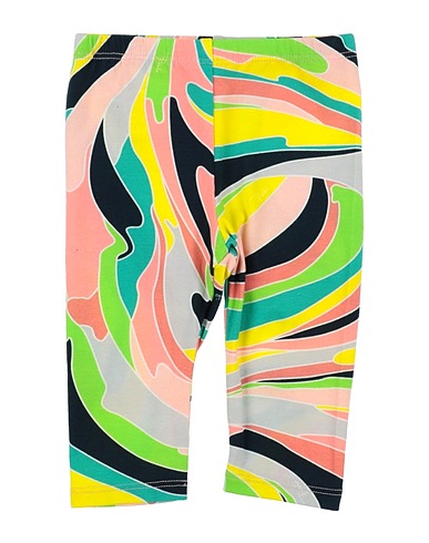 PUCCI Leggings Emerald green 94% Cotton, 6% Elastane