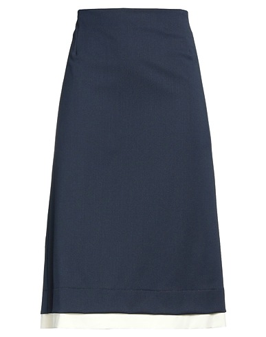 PDR PHISIQUE DU ROLE Midi skirt Midnight blue 55% Recycled polyester, 43% Virgin Wool, 2% Elastane