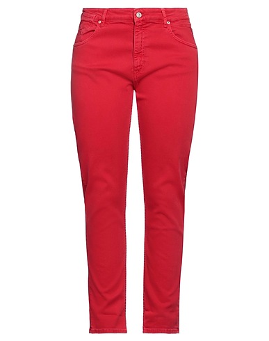REPLAY Pantalone Rosso 93% Cotone, 5% Elastomultiestere, 2% Elastan