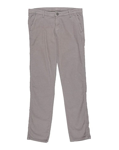 EDDIE PEN Casual trouser Light grey 86% Cotton, 12% Polyester, 2% Elastane