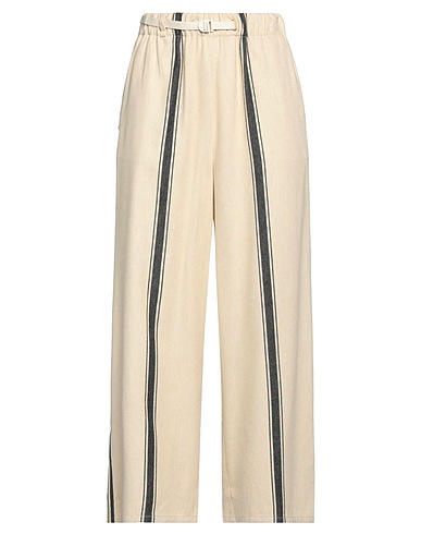 WHITE SAND Casual pants Beige 67% Viscose, 33% Polyester