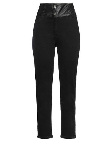 LIU •JO Casual pants Black 98% Cotton, 2% Elastane