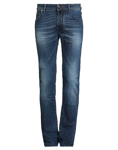 JACOB COHЁN Denim trousers Blue 98% Cotton, 2% Elastane