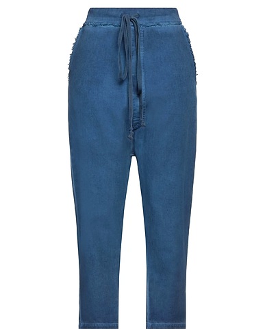 MARC POINT Casual trouser Slate blue 100% Cotton