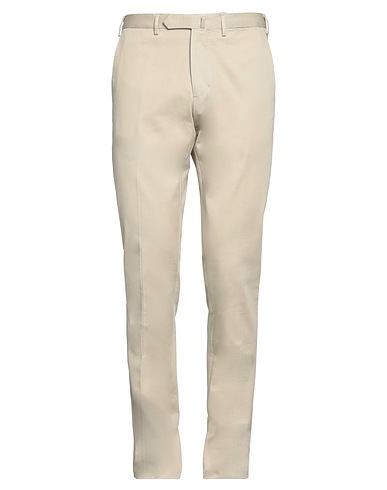 SANTANIELLO Casual trouser Beige 98% Cotton, 2% Elastane