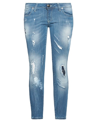 PATRIÒT Denim trousers Blue 98% Cotton, 2% Elastane