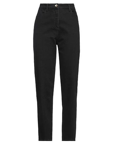 PATRIZIA PEPE Denim trousers Black 98% Cotton, 2% Elastane