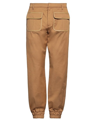 MOSCHINO Casual trouser COUTURE Camel 97% Cotton, 3% Elastane