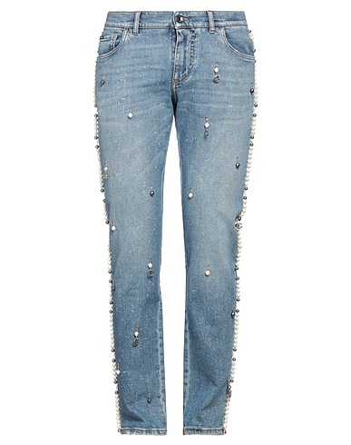 DOLCE&GABBANA Denim trousers Blue 98% Cotton, 2% Elastane