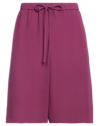 VALENTINO GARAVANI Shorts & Bermuda Plum 100% Silk