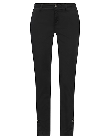 LIU •JO Casual trouser Black 96% Cotton, 4% Elastane