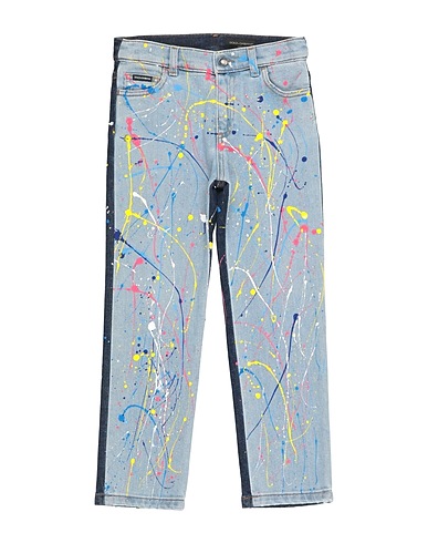 DOLCE&GABBANA Denim trousers Blue 98% Cotton, 2% Elastane, Zamak