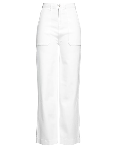 RABENS SALONER Pantaloni jeans Bianco 95% Cotone organico, 4% Poliestere riciclato, 1% Elastan