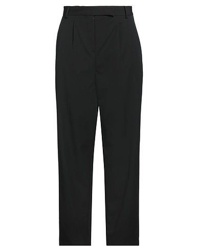 SIMONA CORSELLINI Casual pants Black 66% Polyester, 28% Viscose, 6% Elastane