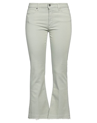 DONDUP Denim pants Sage green 92% Cotton, 6% Elastomultiester, 2% Elastane